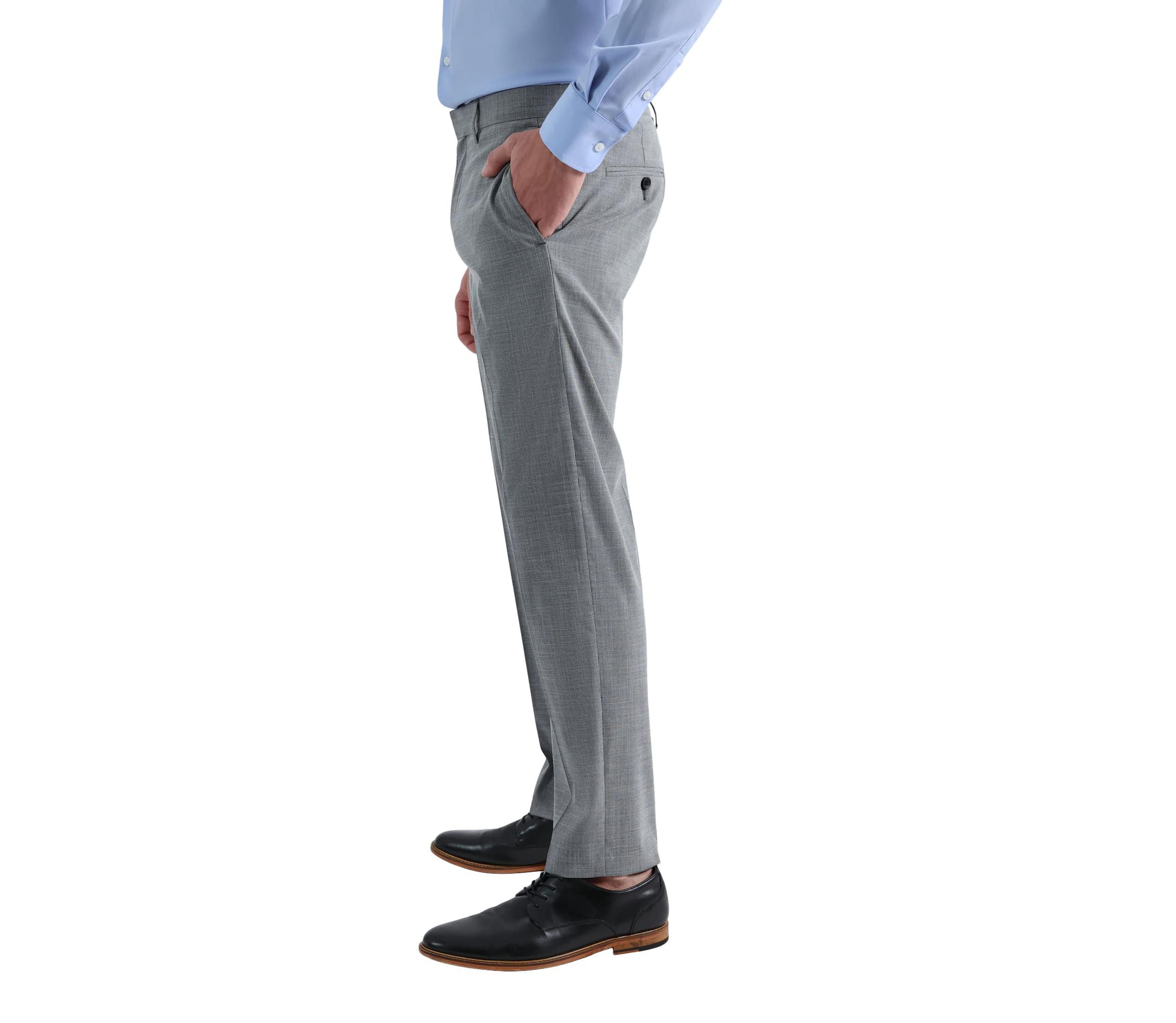 J.M. Haggar™ Micro Houndstooth Slim Fit Flat Front Suit Separates Pant
