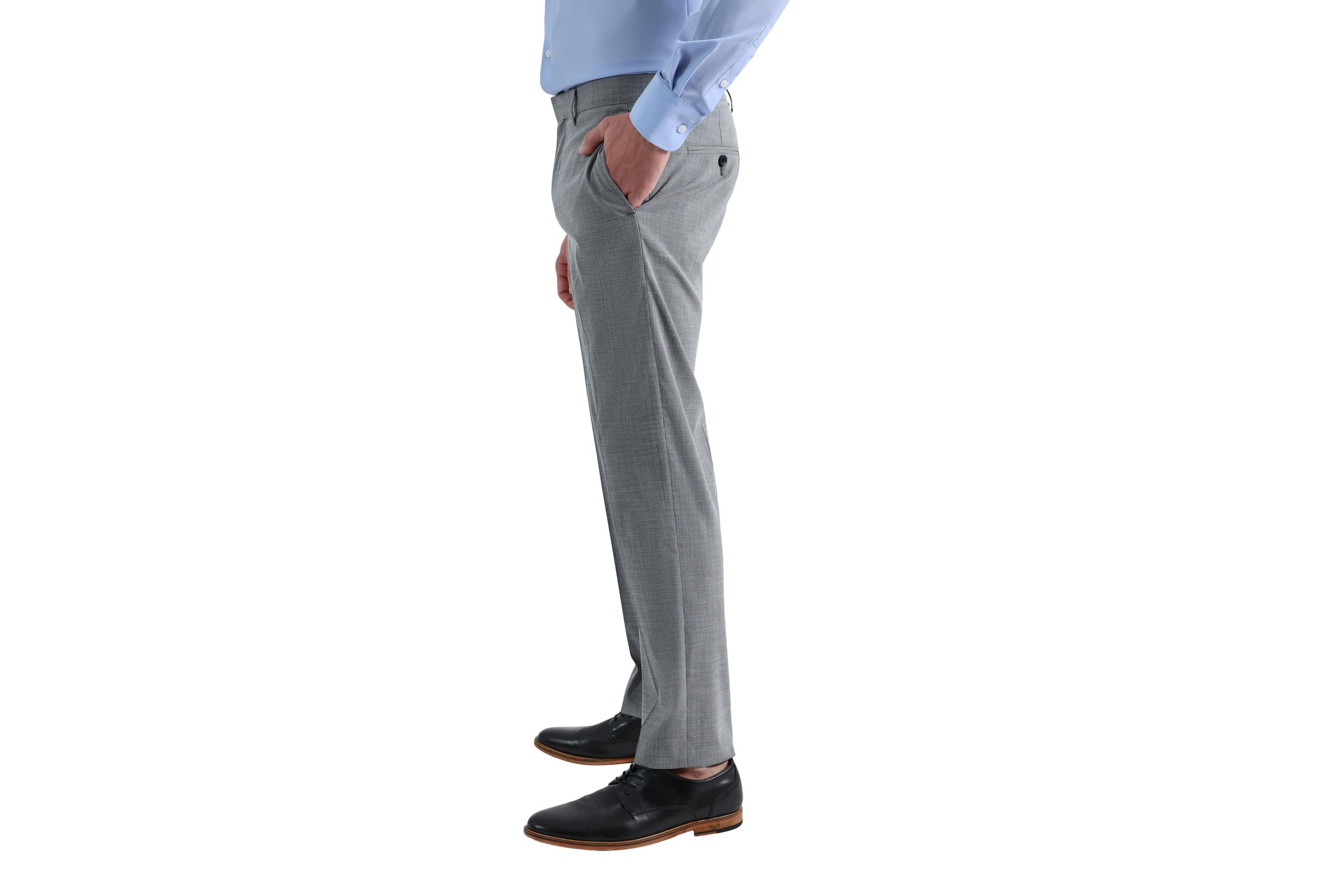 J.M. Haggar™ Micro Houndstooth Slim Fit Flat Front Suit Separates Pant