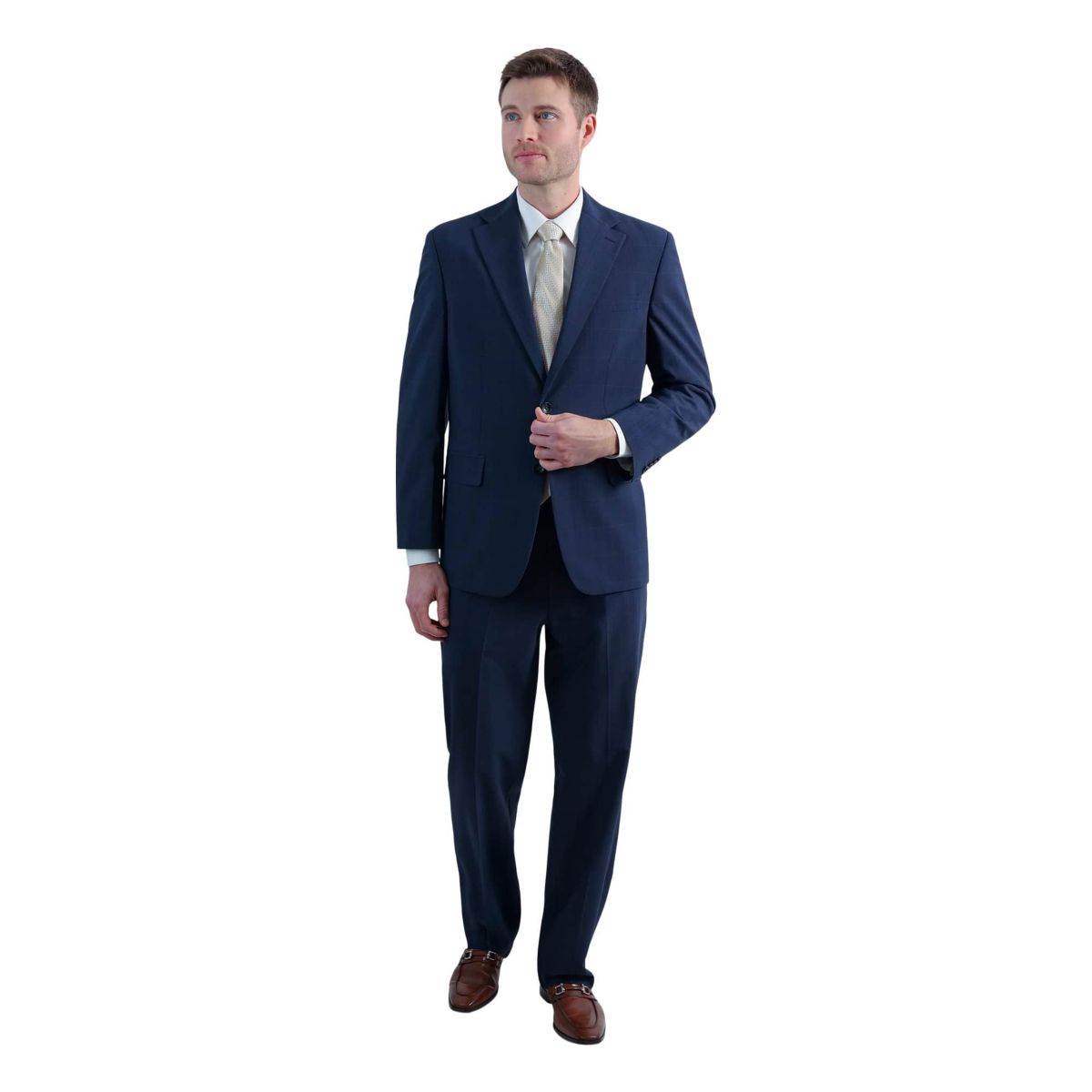J.M. Haggar™ Prince of Wales Classic Fit Flat Front Suit Separates Pant