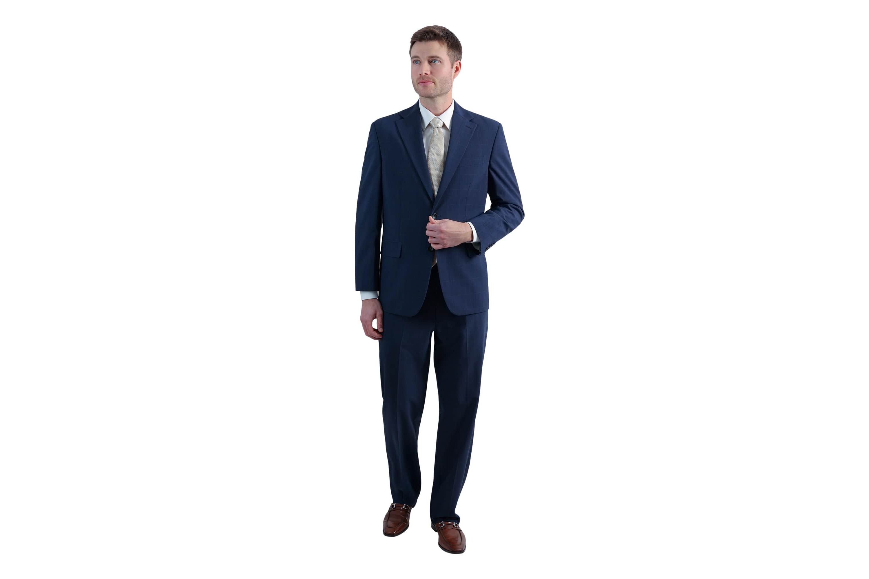 J.M. Haggar™ Prince of Wales Classic Fit Flat Front Suit Separates Pant
