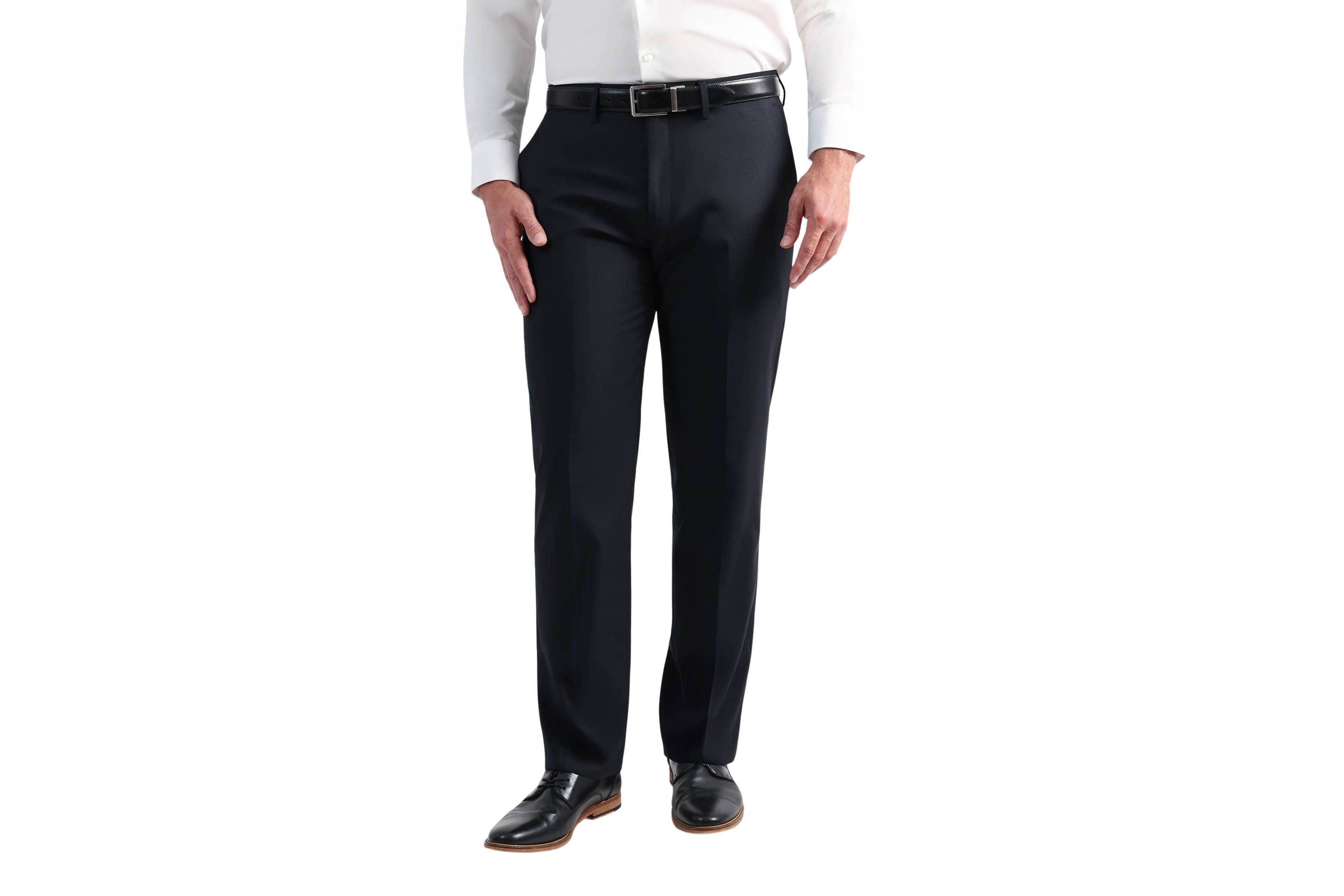 J.M. Haggar™ Wool Windowpane Tailored Fit Flat Front Suit Separates Pant