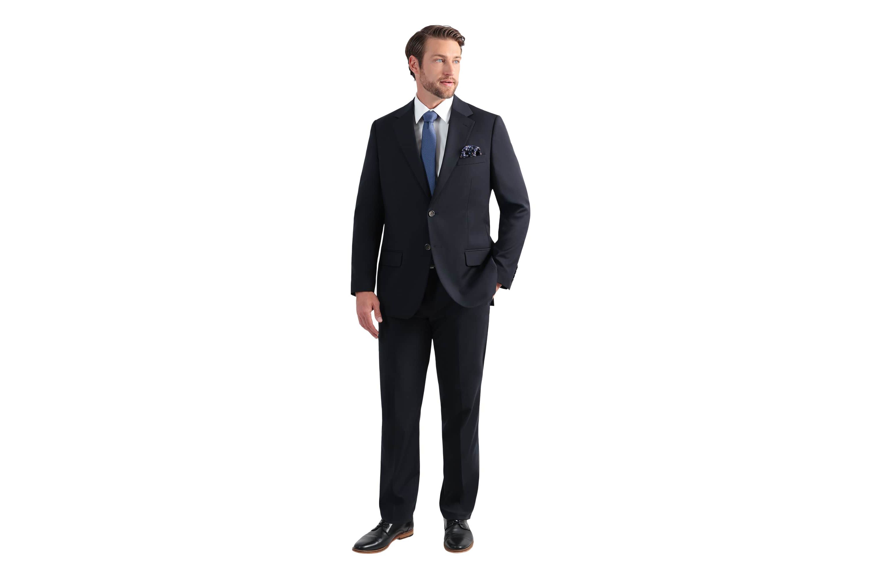 J.M. Haggar™ Wool Windowpane Tailored Fit Flat Front Suit Separates Pant