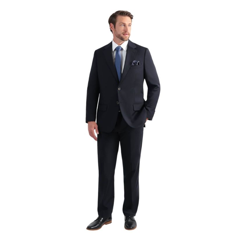 J.M. Haggar™ Wool Windowpane Tailored Fit Flat Front Suit Separates Pant