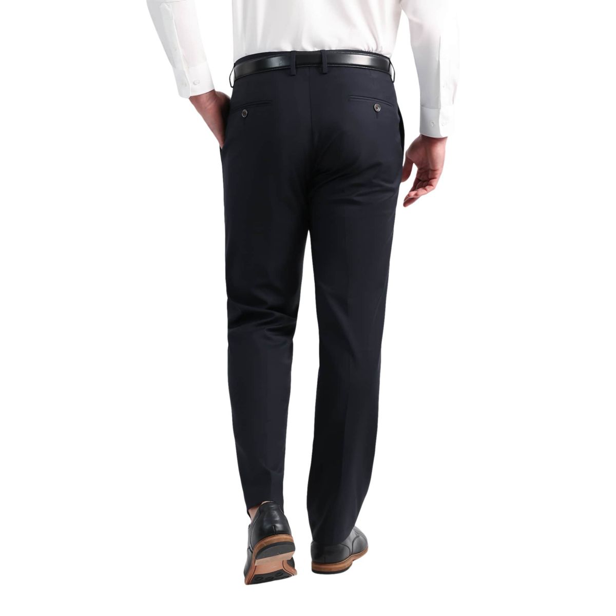 J.M. Haggar��� Wool Windowpane Tailored Fit Flat Front Suit Separates Pant