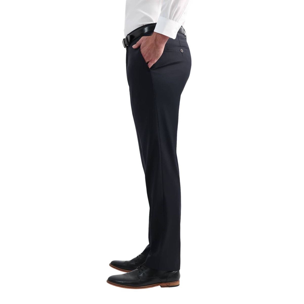 J.M. Haggar��� Wool Windowpane Tailored Fit Flat Front Suit Separates Pant