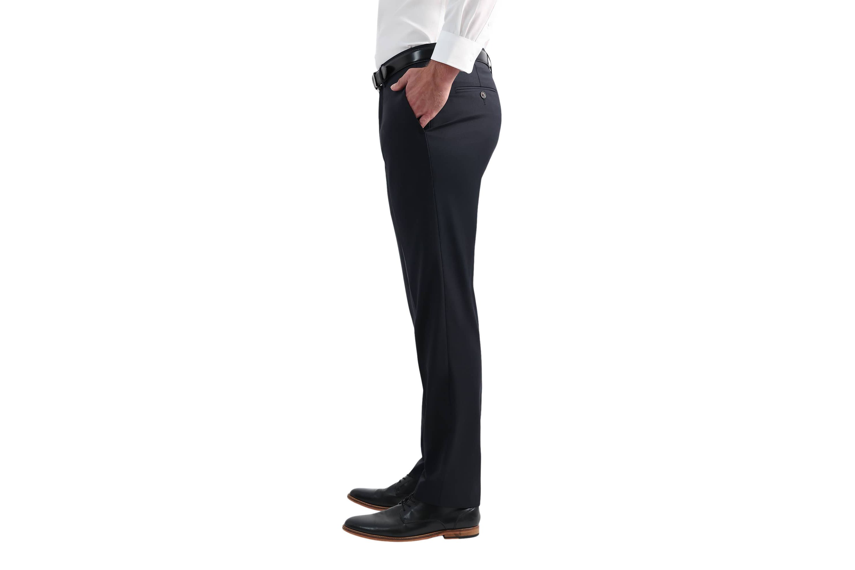 J.M. Haggar™ Wool Windowpane Tailored Fit Flat Front Suit Separates Pant