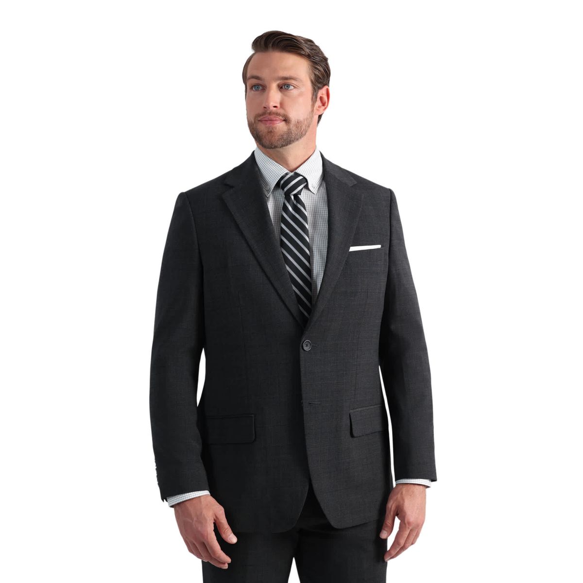 J.M. Haggar™ Wool Windowpane Tailored Fit Suit Separates Jacket