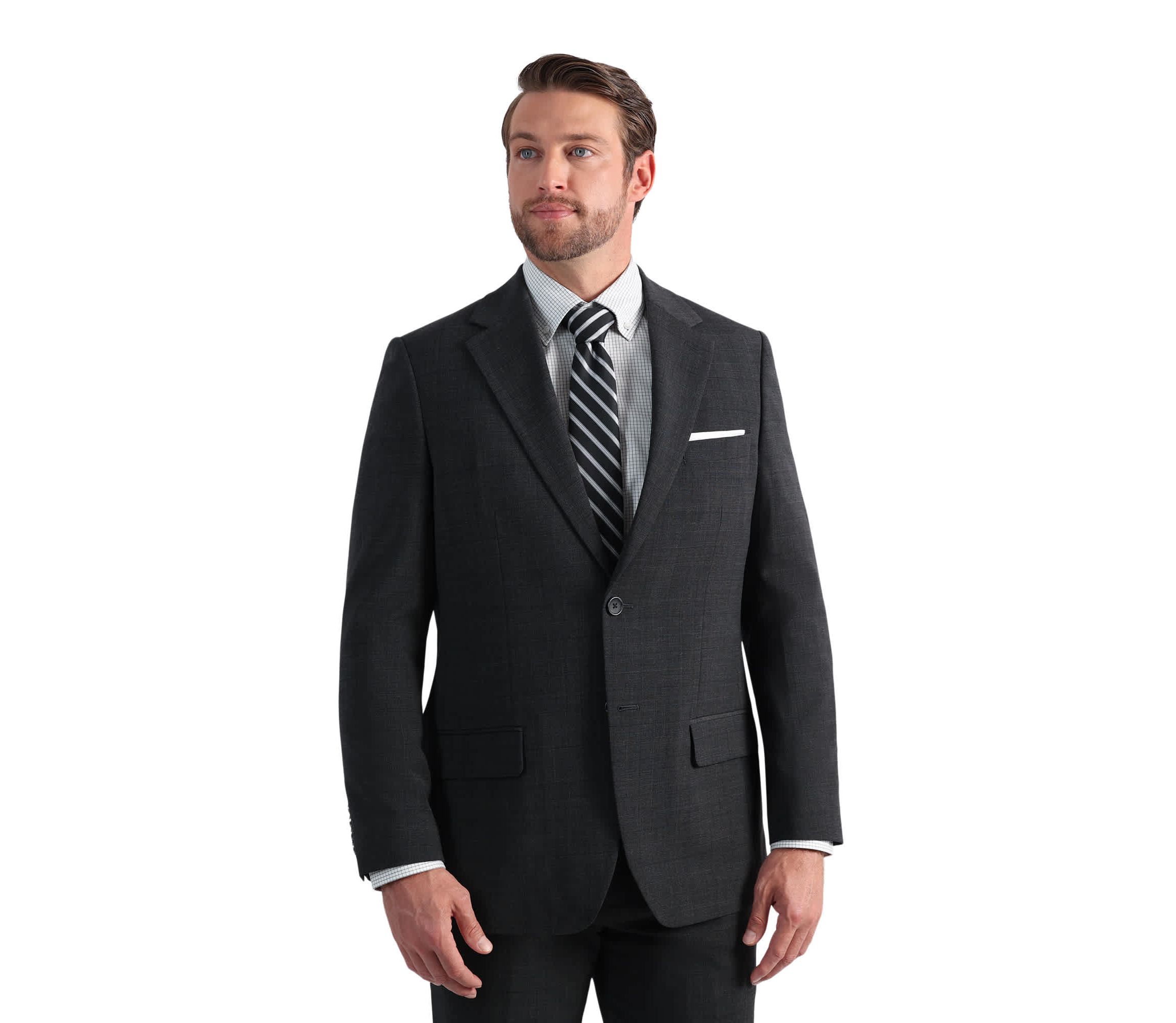 J.M. Haggar™ Wool Windowpane Tailored Fit Suit Separates Jacket