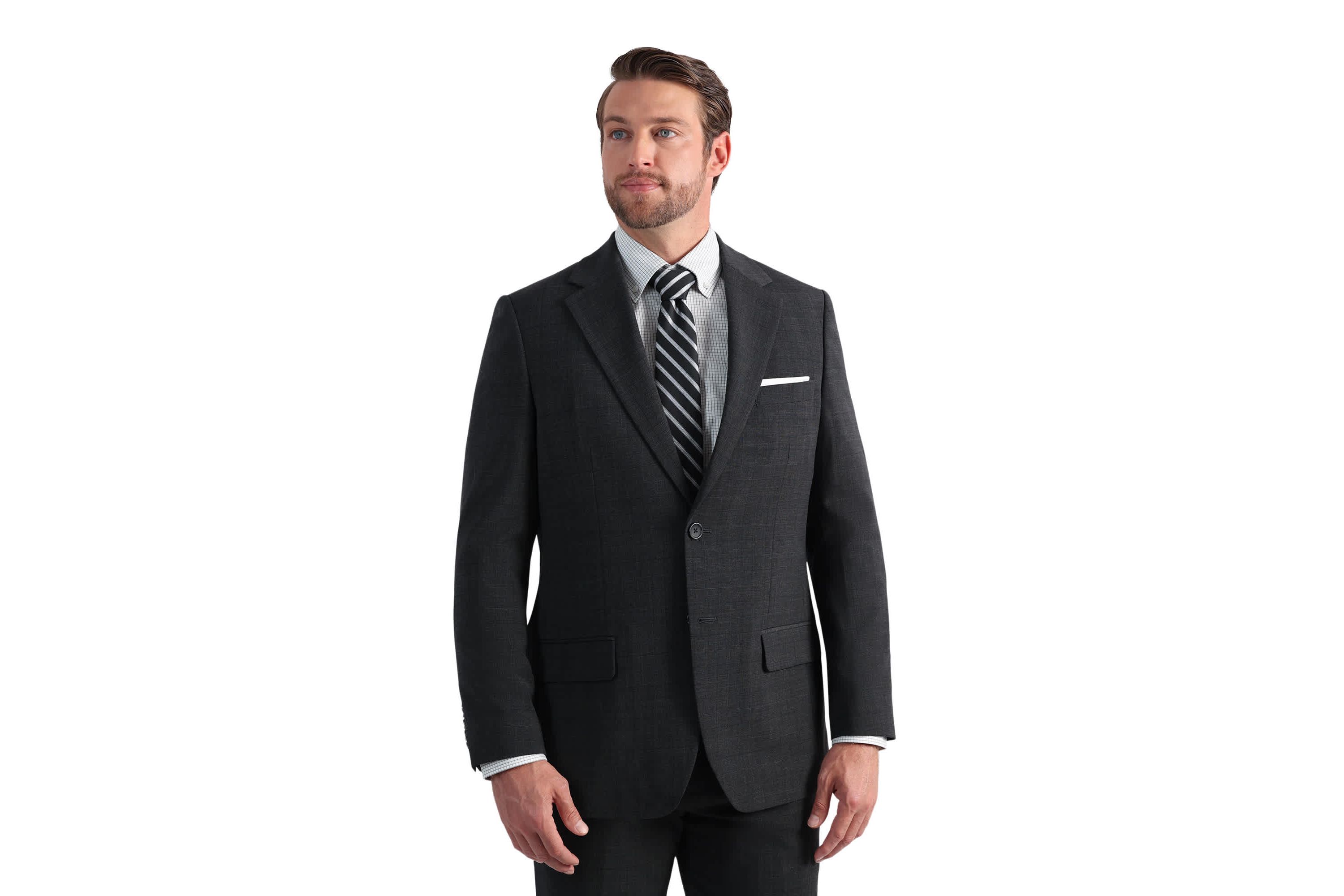 J.M. Haggar™ Wool Windowpane Tailored Fit Suit Separates Jacket
