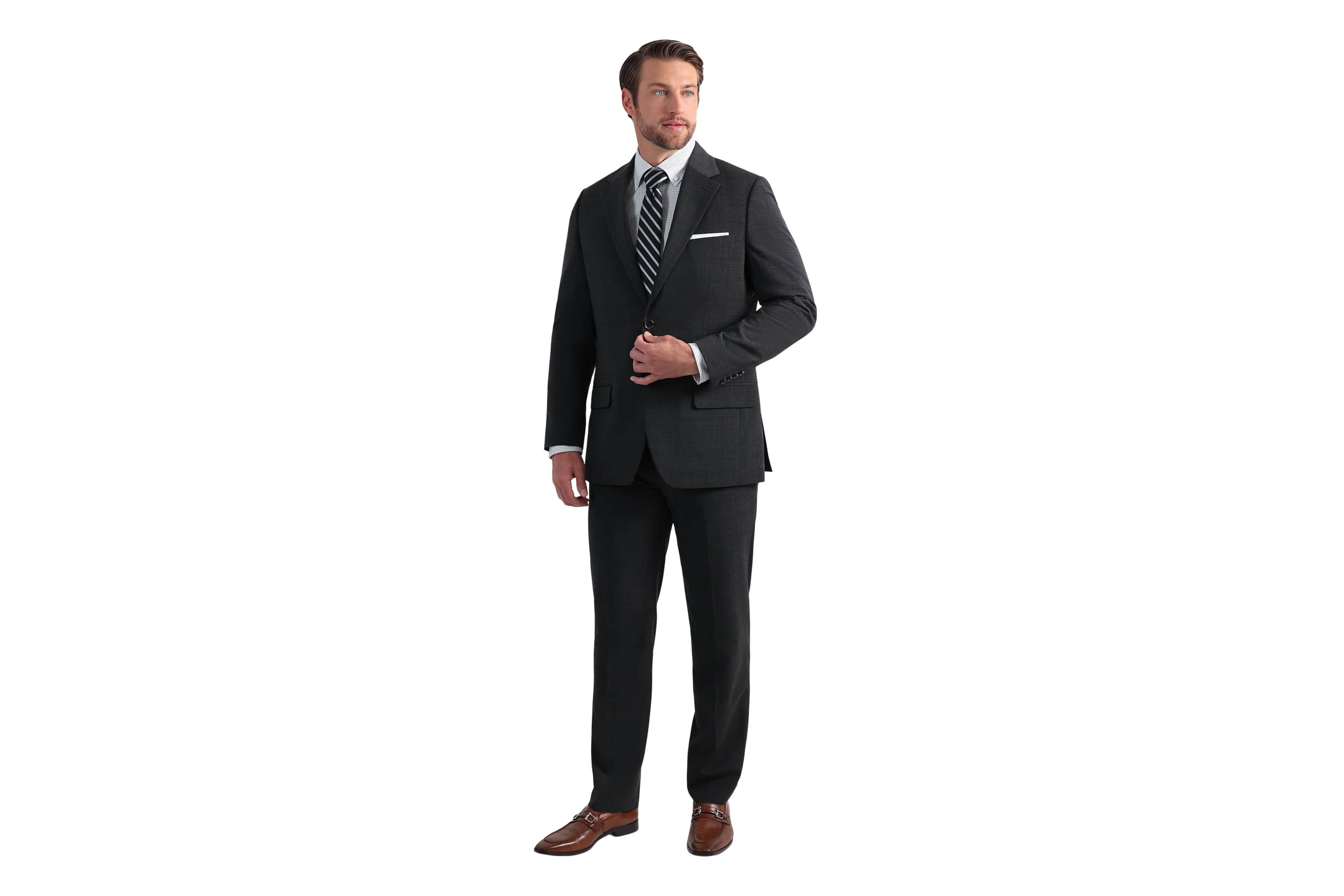J.M. Haggar™ Wool Windowpane Tailored Fit Suit Separates Jacket