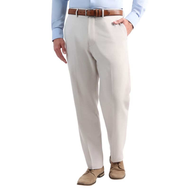 Haggar® Mens Smart Wash® with Repreve® Houndstooth Classic Fit Flat Front Suit Separates Pant