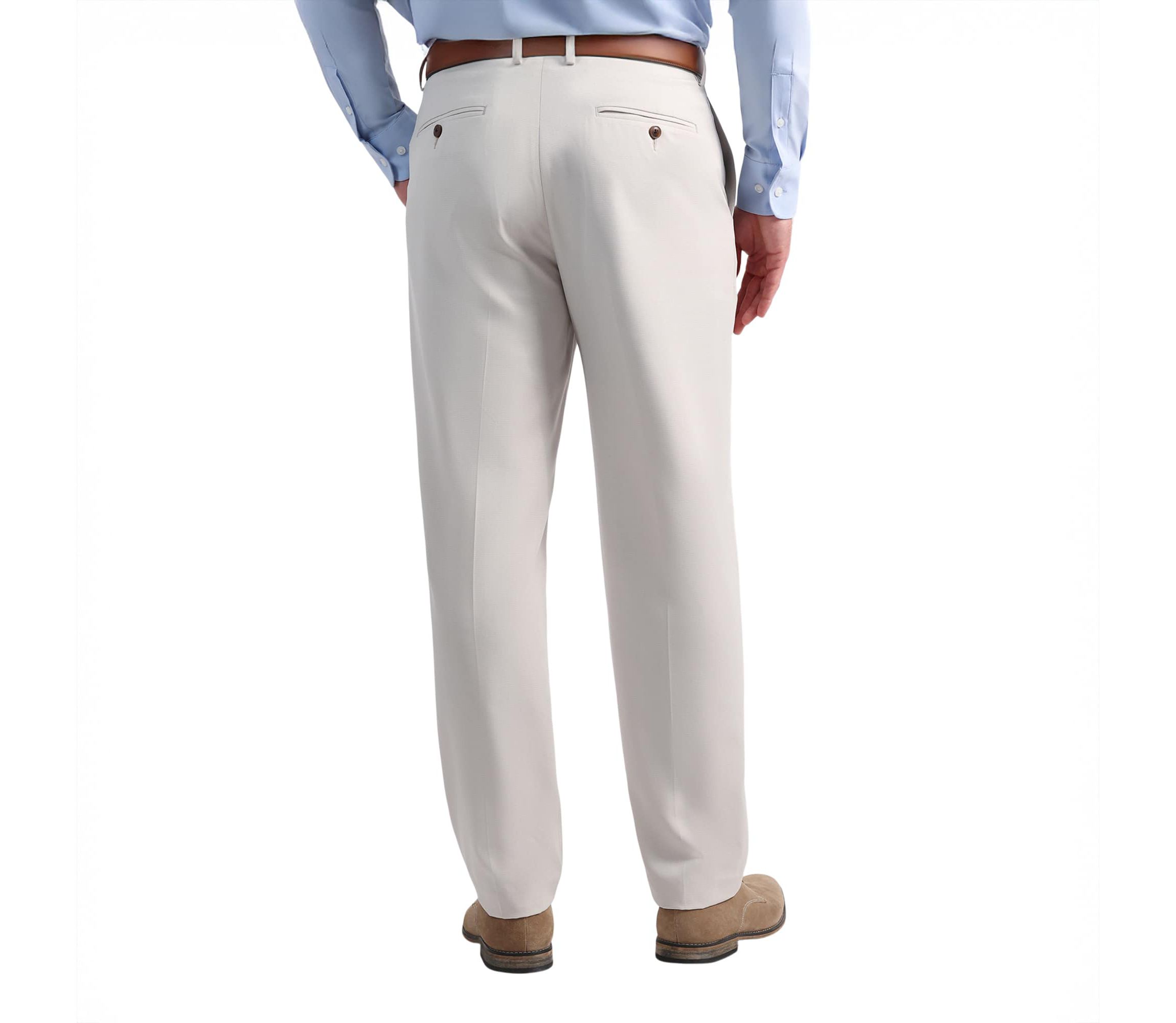 Haggar® Mens Smart Wash® with Repreve® Houndstooth Classic Fit Flat Front Suit Separates Pant