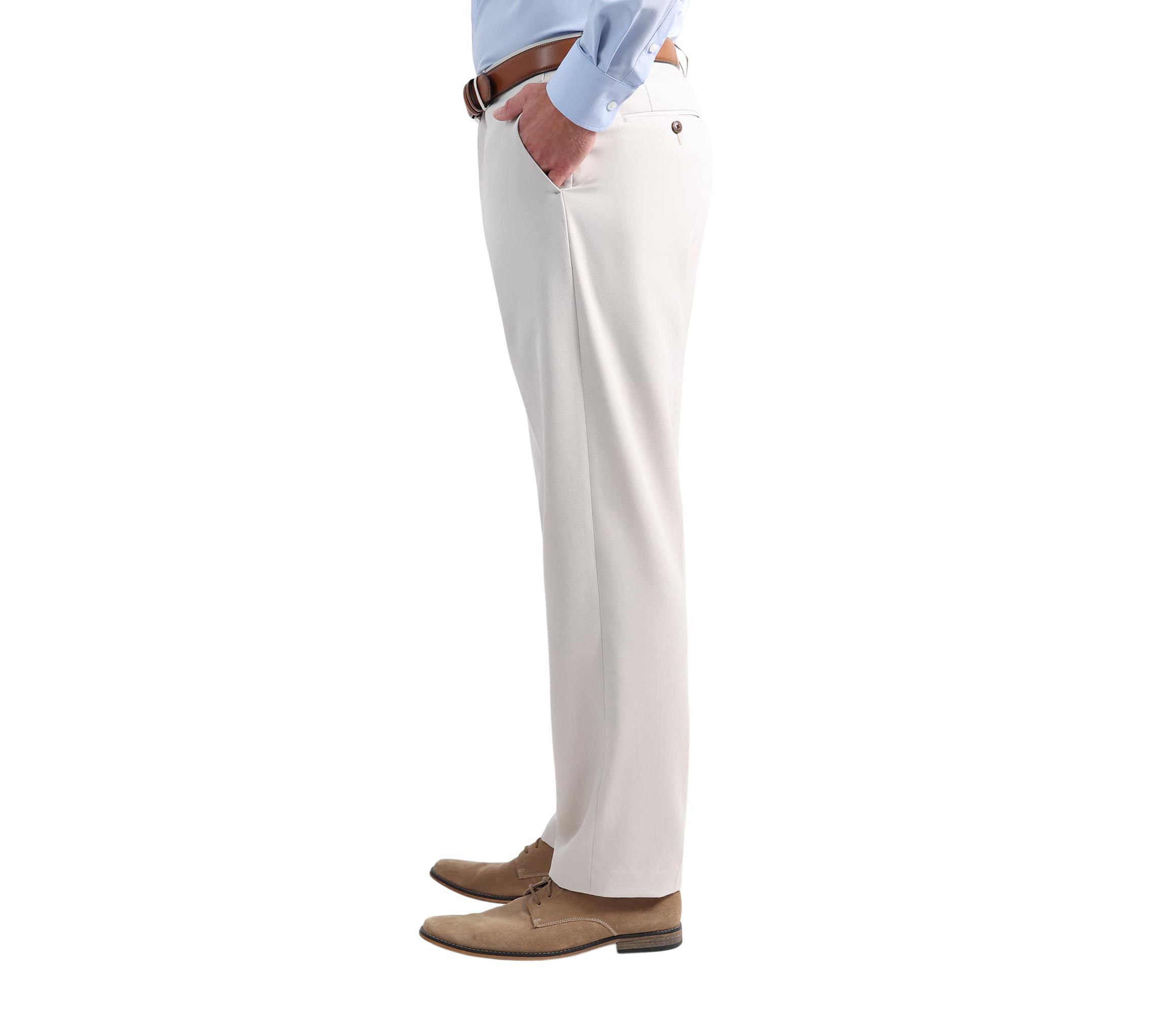 Haggar® Mens Smart Wash® with Repreve® Houndstooth Classic Fit Flat Front Suit Separates Pant