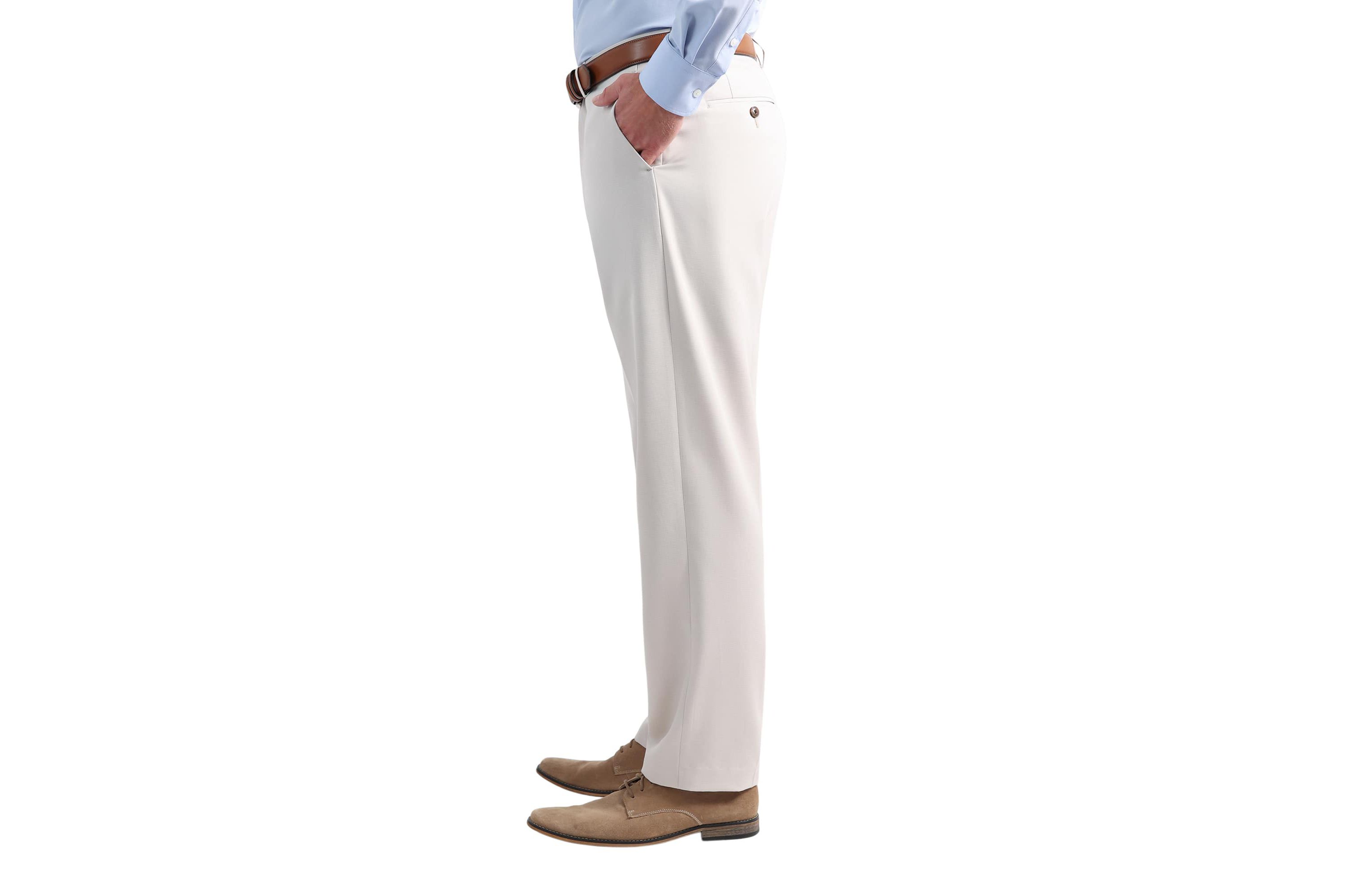Haggar® Mens Smart Wash® with Repreve® Houndstooth Classic Fit Flat Front Suit Separates Pant