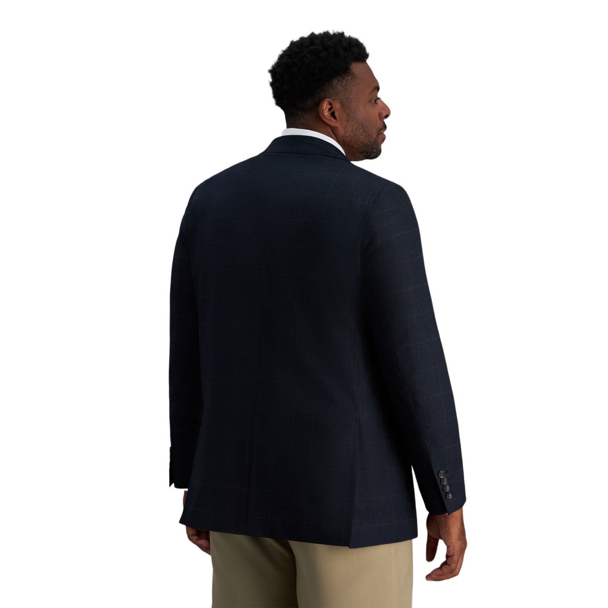 Big & Tall J.M. Haggar Mens Glen Plaid Tailored Fit Sport Coat