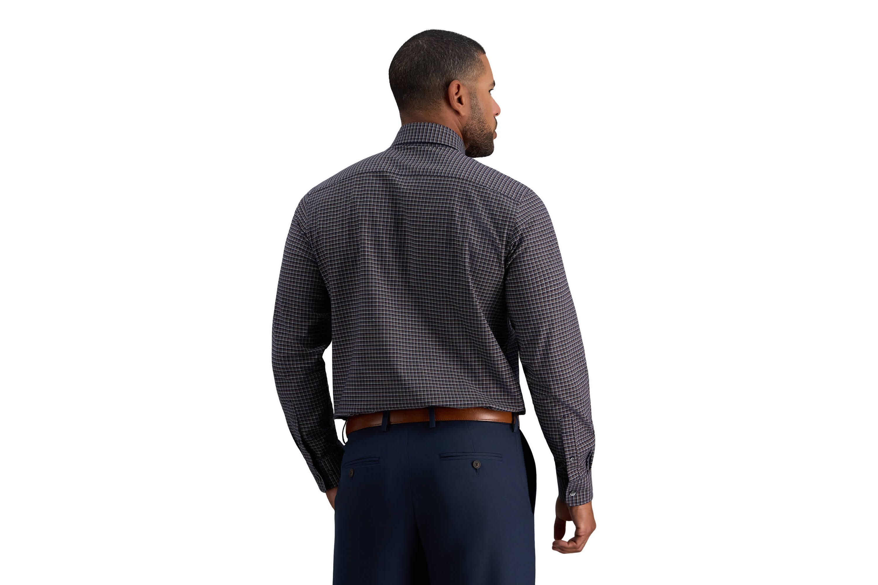 Haggar Mens Classic Fit Premium Comfort Button Down Collar Dress Shirt