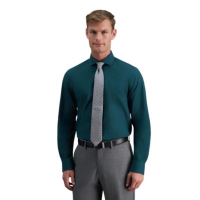 Haggar Men's Premium Comfort Slim Fit Dress Shirt, Spread Collar