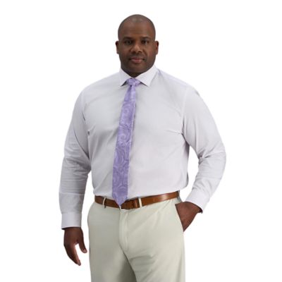 Haggar Men's Big & Tall Wrinkle Free Classic Fit Dress Shirt, 18 - 18.5 36/37