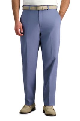 Haggar Men's Premium NoâIron Khaki Classic Fit Wrinkle-Free Cotton Pant, 34 x 30