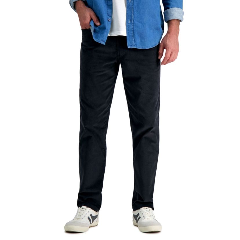 Mens Stretch 5- Pocket Straight Fit Corduroy Pant
