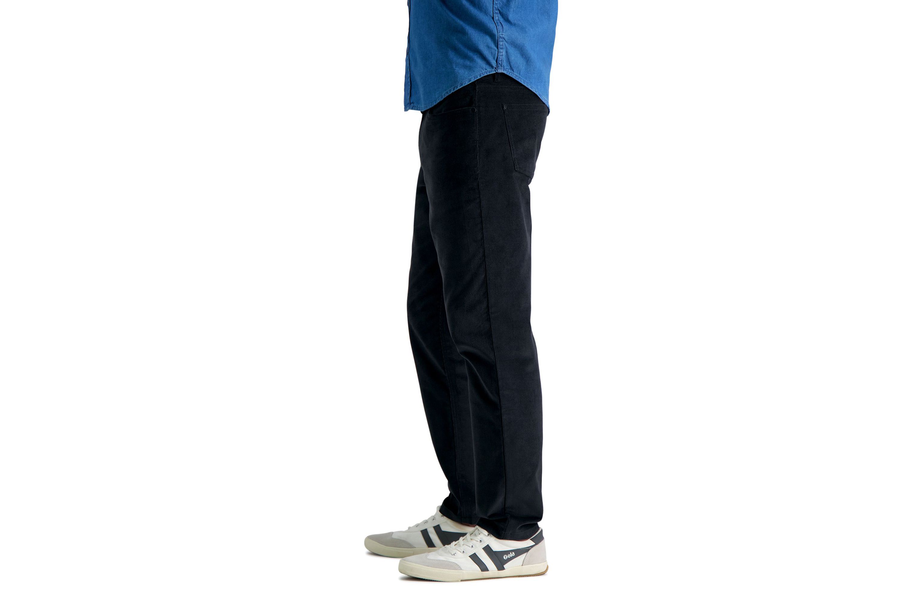 Mens Stretch 5- Pocket Straight Fit Corduroy Pant