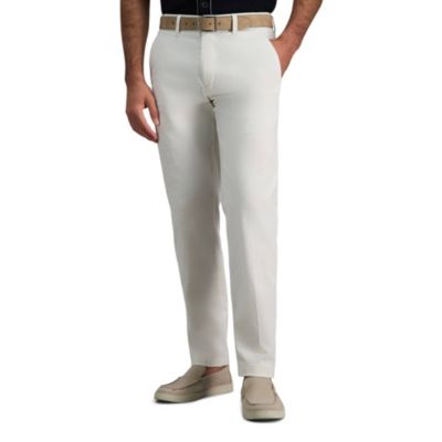 Haggar Men's Stretch Cotton Straight Fit Leisure Pant, 32 x 30