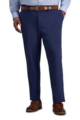 Big & Tall Haggar® Sport Men's Travel Performance Straight Fit Pant, Navy Blue, 50 x 32