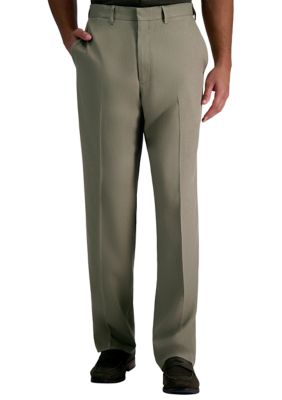 Haggar Men's Premium Comfort Broken Twill Classic Fit Flat Front Dress Pant, 38 x 29