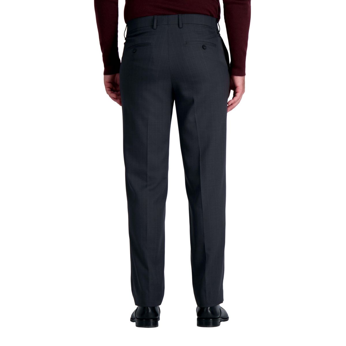 Haggar® Mens Premium Comfort Tonal Windowpane Straight Fit Dress Pant