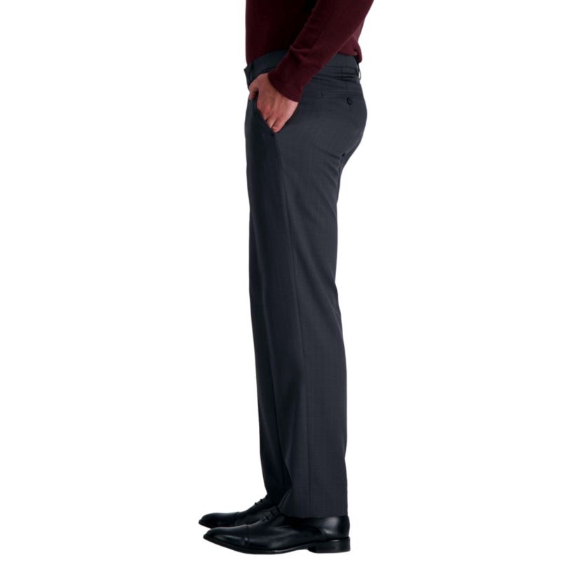 Haggar® Mens Premium Comfort Tonal Windowpane Straight Fit Dress Pant