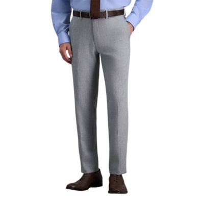 Haggar Men's Premium Comfort Melange Broken Twill Slim Fit Dress Pant