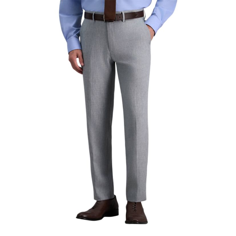Premium Comfort Melange Broken Twill Slim Fit Dress Pant