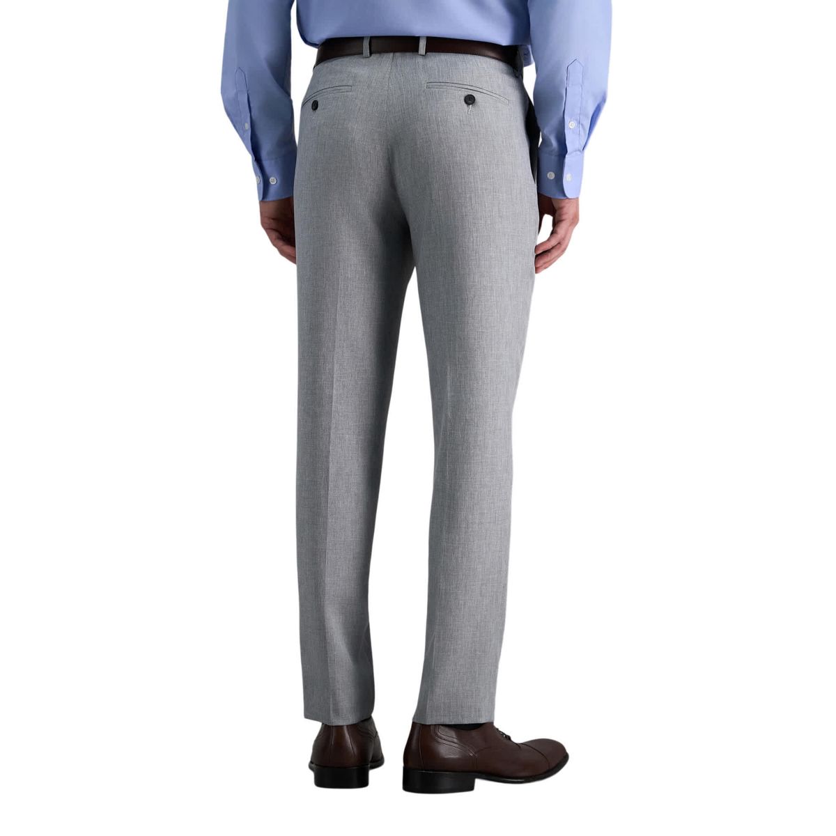 Premium Comfort Melange Broken Twill Slim Fit Dress Pant