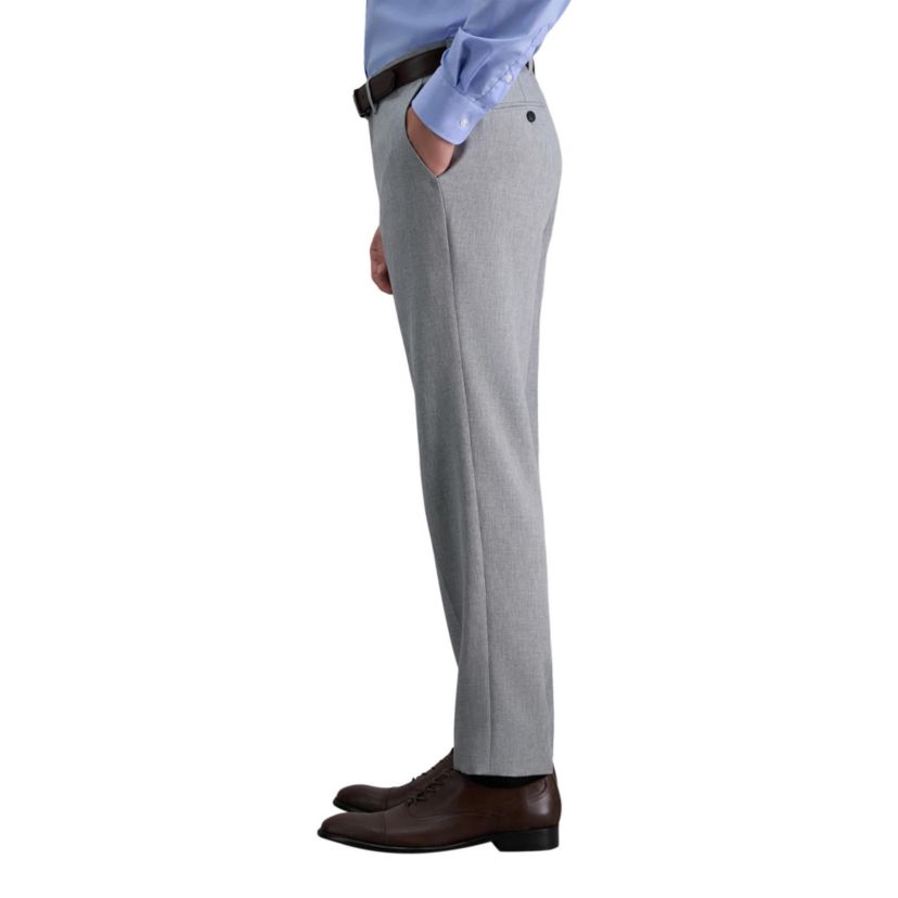 Premium Comfort Melange Broken Twill Slim Fit Dress Pant