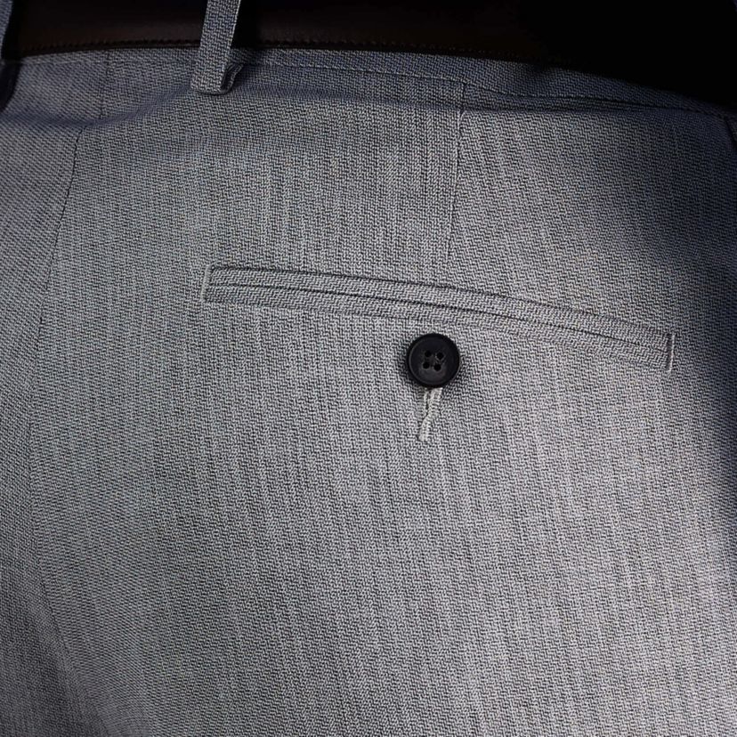 Premium Comfort Melange Broken Twill Slim Fit Dress Pant