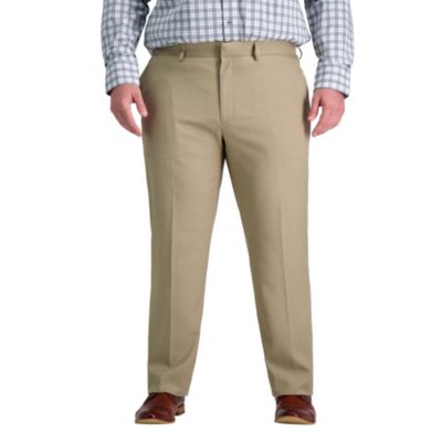 Haggar Men's Big & Tall Premium Comfort Straight Fit Flat Front Pant, 50 x 29