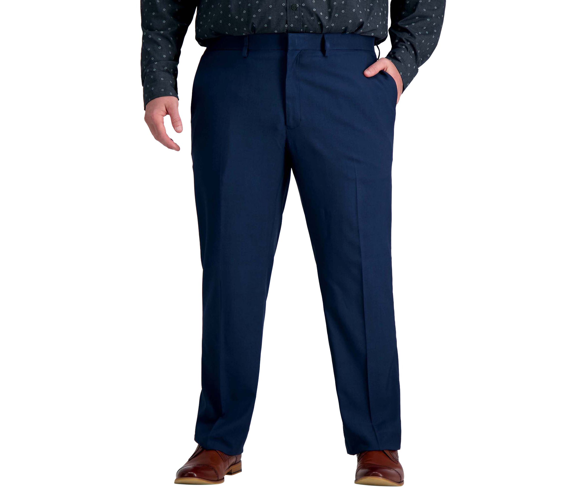 Big & Tall Premium Comfort Straight Fit Flat Front Pant