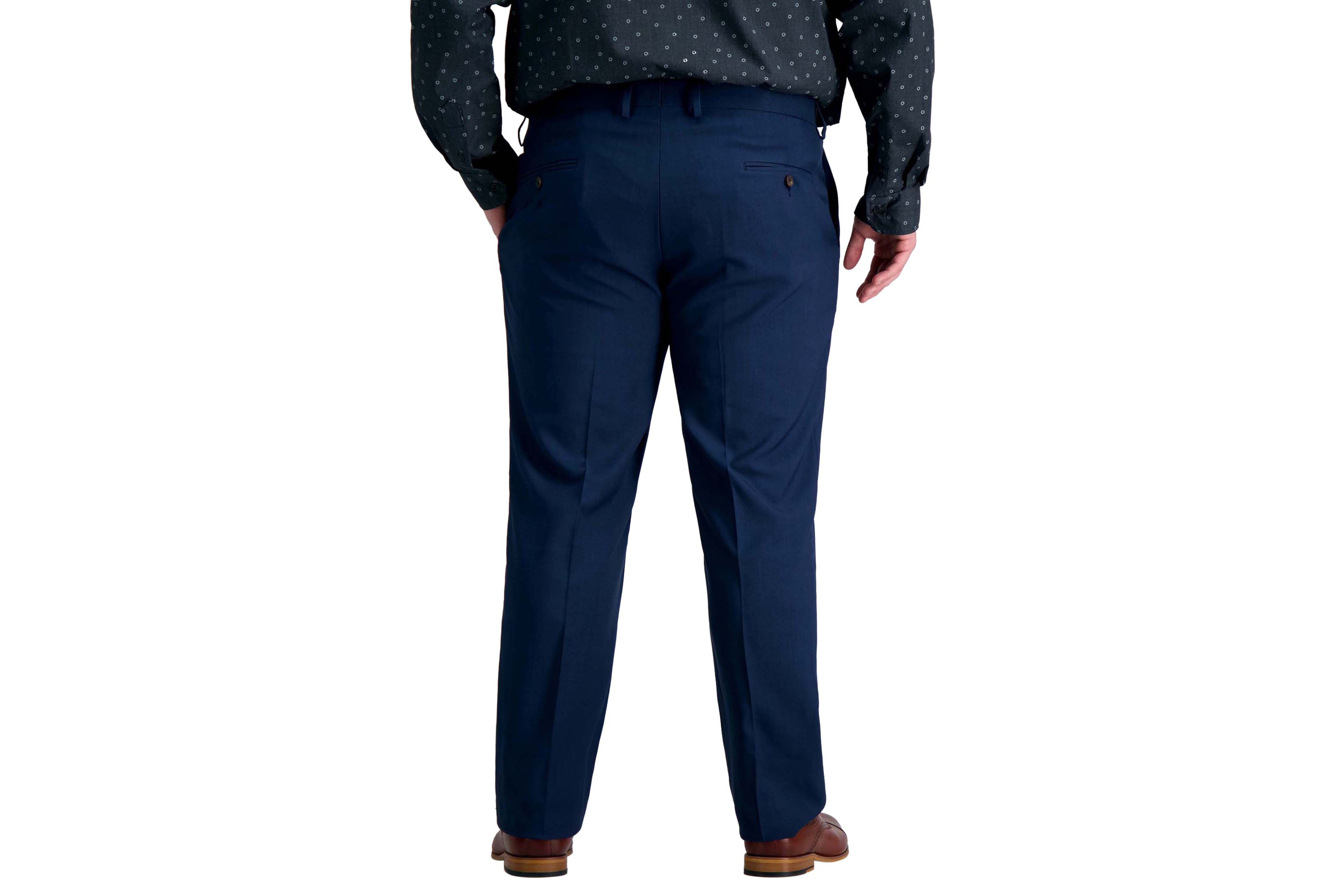 Big & Tall Premium Comfort Straight Fit Flat Front Pant