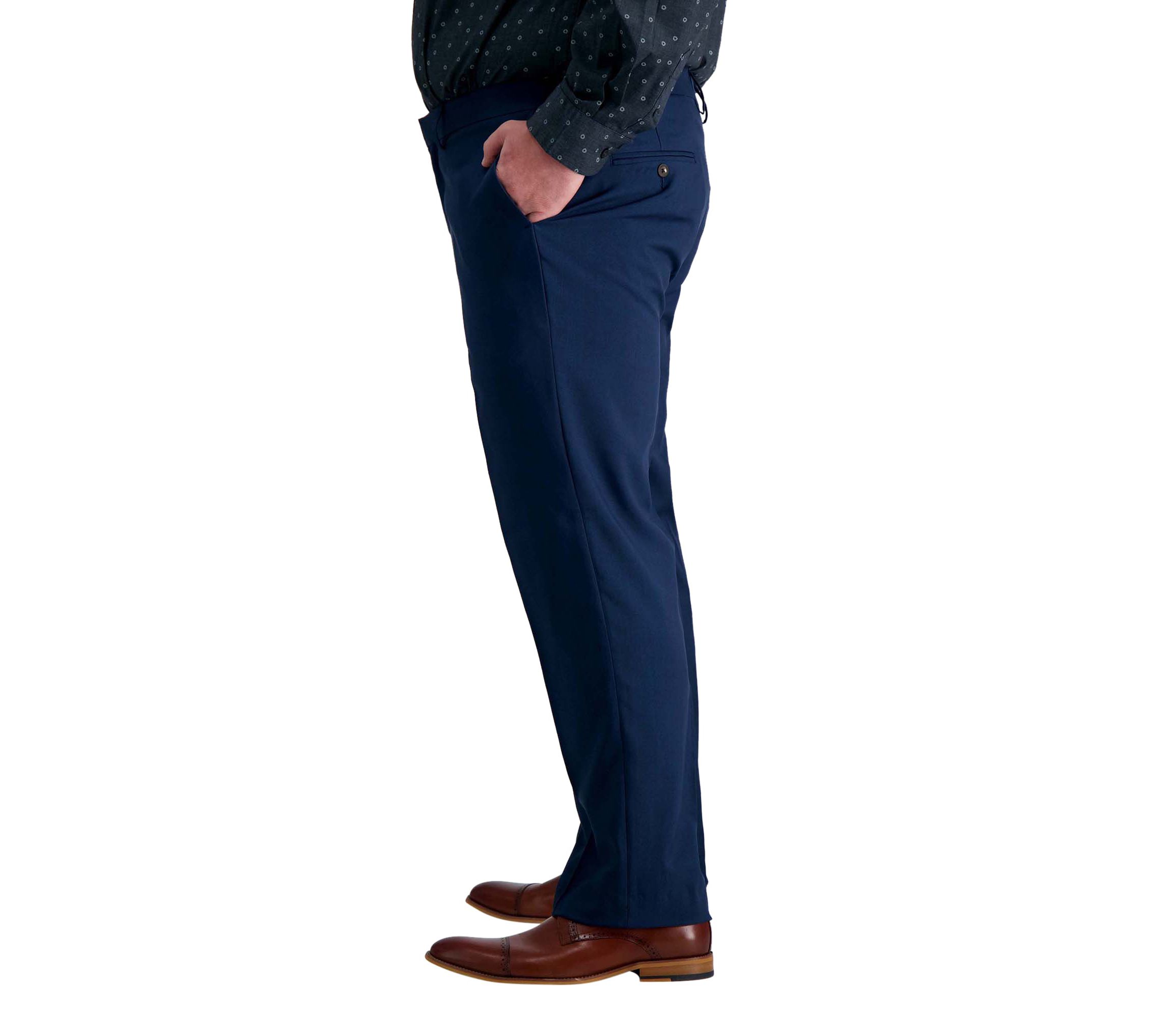 Big & Tall Premium Comfort Straight Fit Flat Front Pant