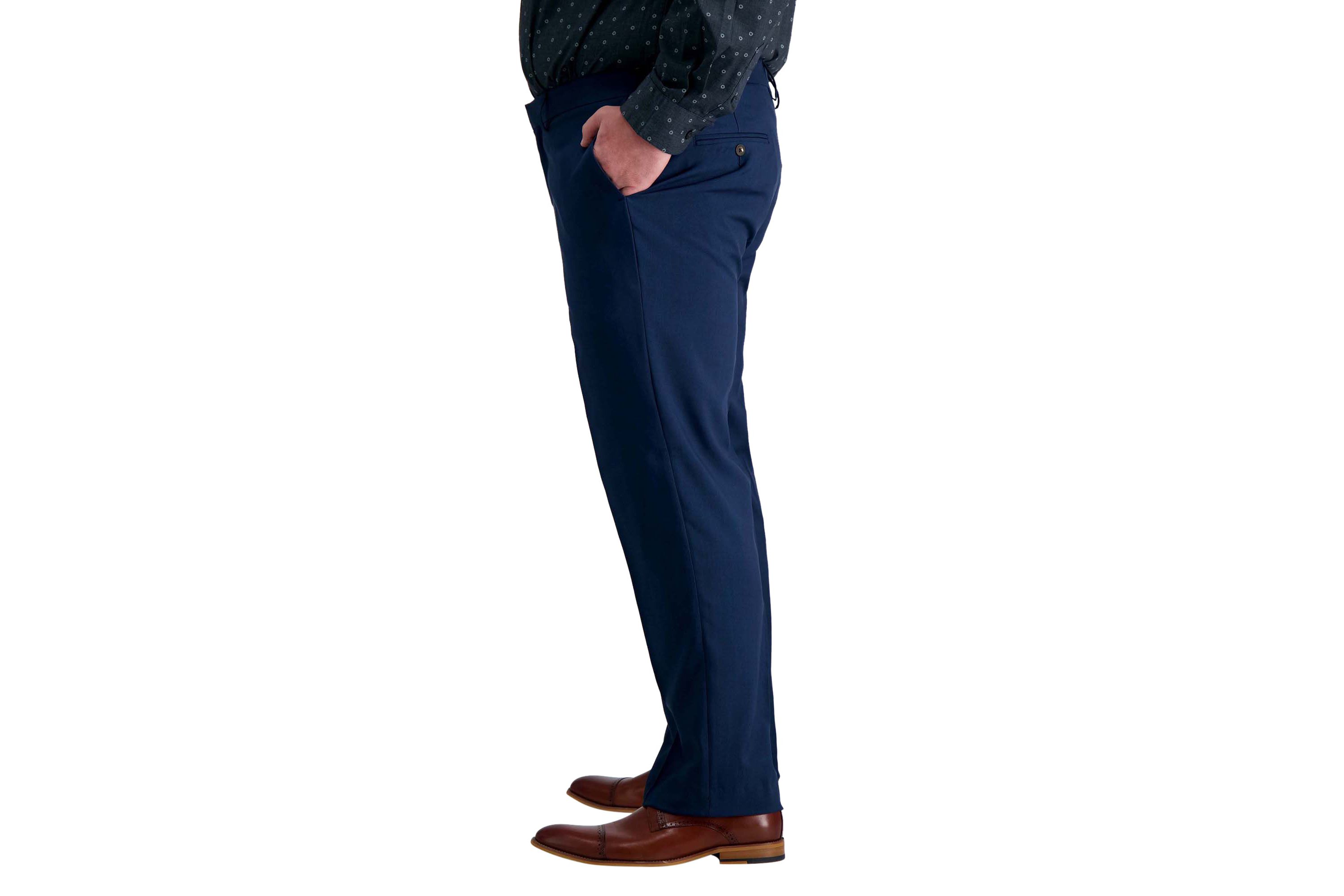 Big & Tall Premium Comfort Straight Fit Flat Front Pant
