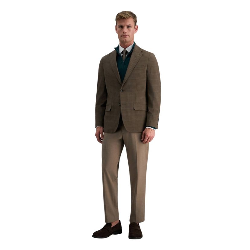 J.M. Haggar™ Mens Slim Fit Plaid Windowpane Sport Coat