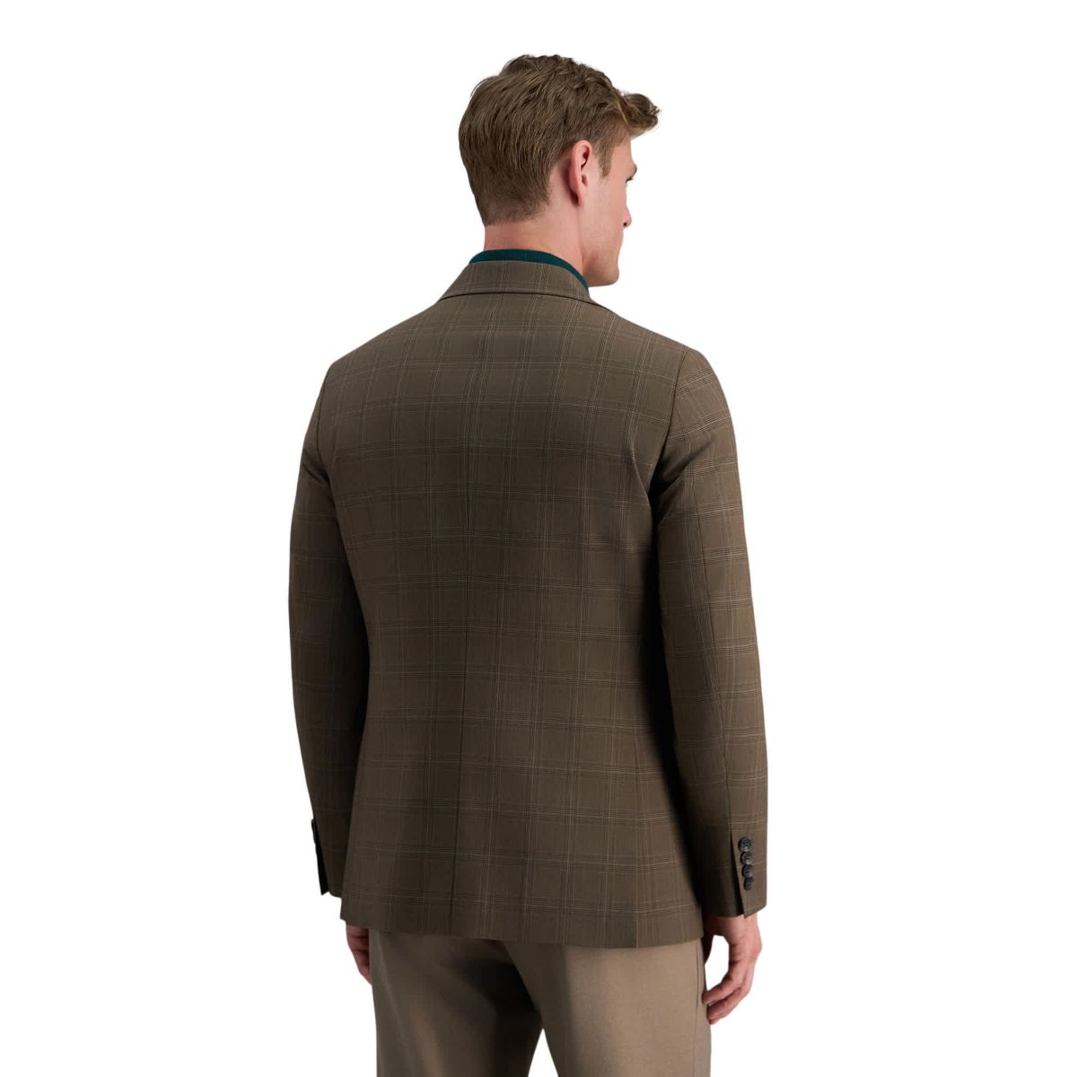 J.M. Haggar™ Mens Slim Fit Plaid Windowpane Sport Coat