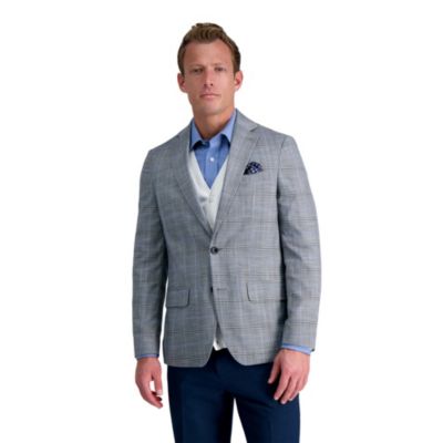 J.M. Haggar™ Large Plaid Windowpane Slim Sport Coat