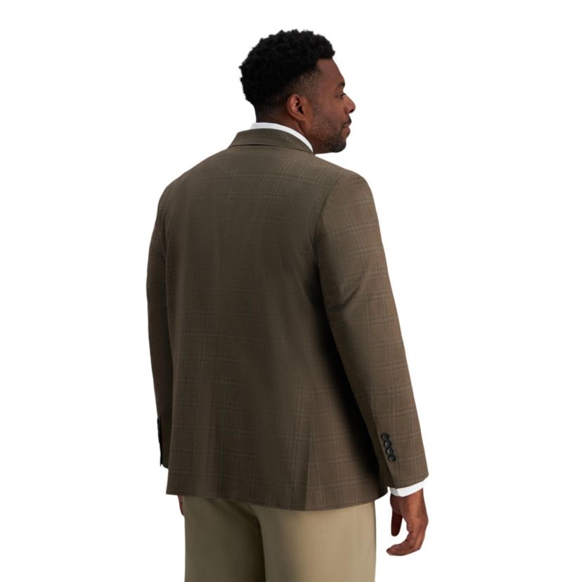 Big & Tall J.M. Haggar™ Tailored Fit Plaid Windowpane Sport Coat
