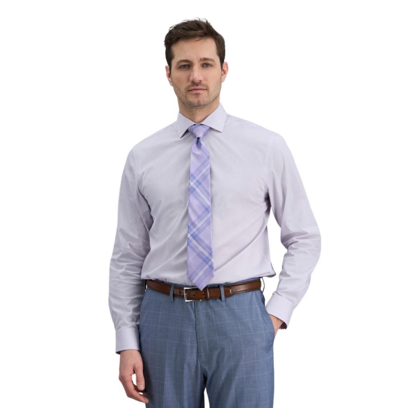 haggar dress shirt Premium Comfort Slim Fit Men's Button Down Crafted from a soft Haggar Men's Classic-Fit Smart Wash