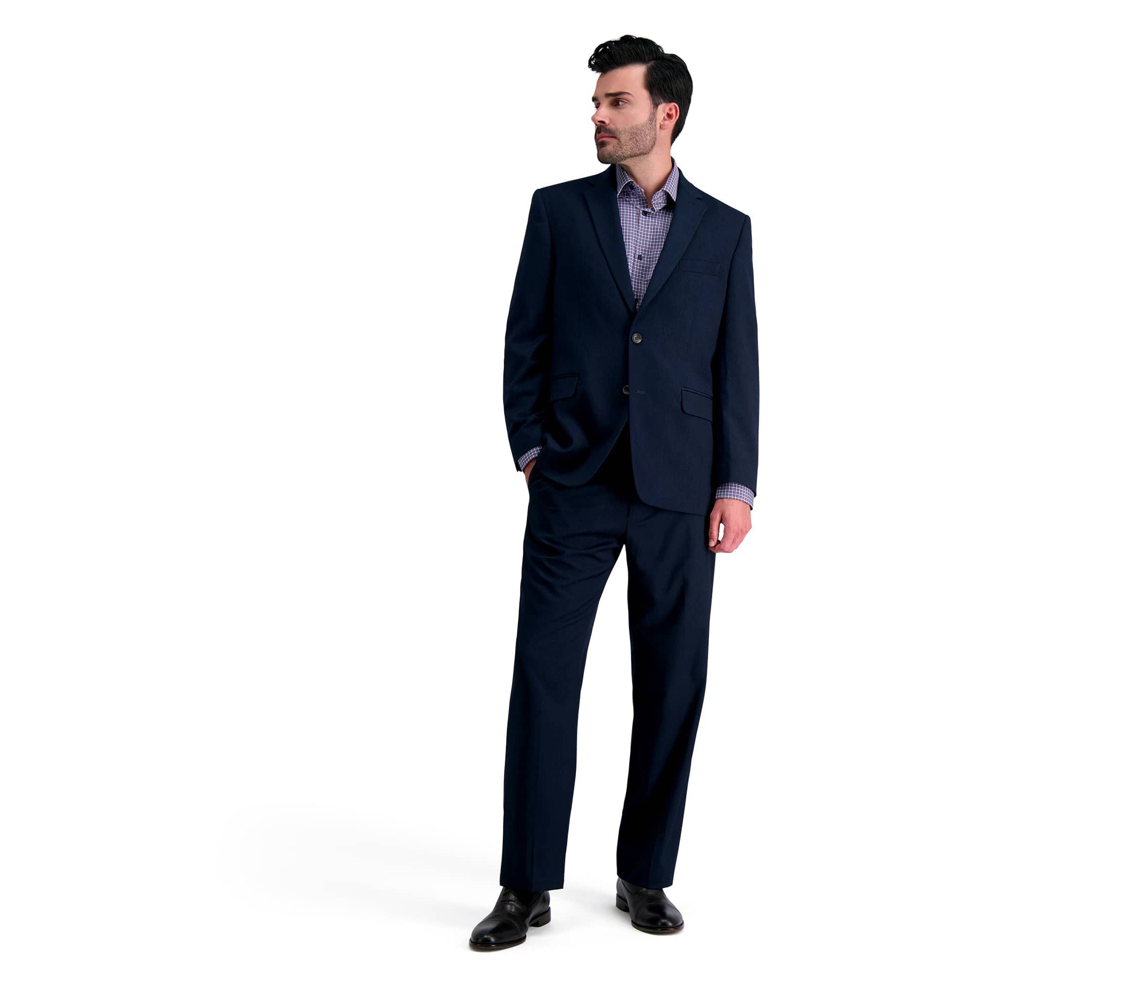 J.M. Haggar™ Micro Herringbone Classic Fit Suit Pant