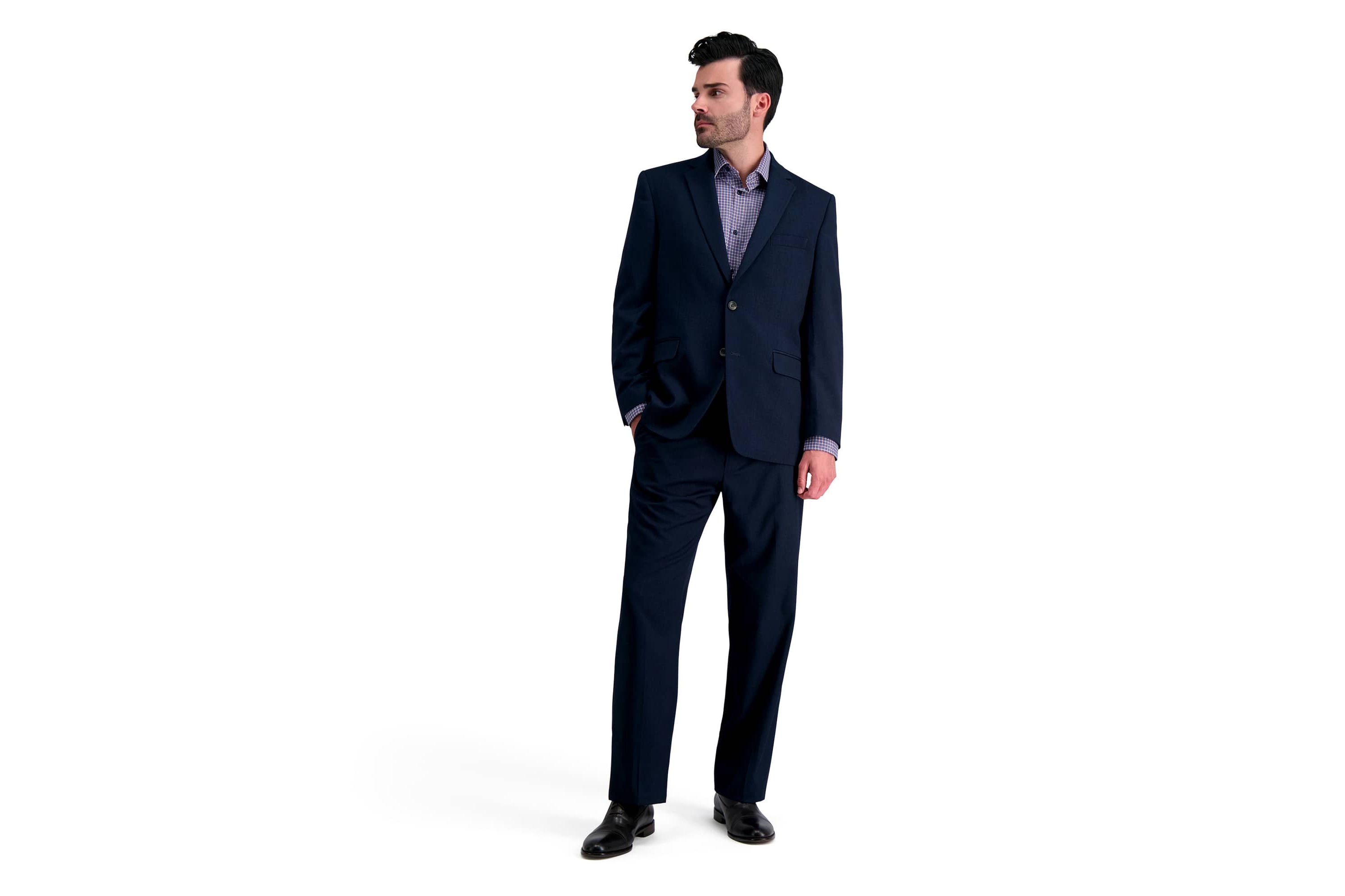 J.M. Haggar™ Micro Herringbone Classic Fit Suit Pant