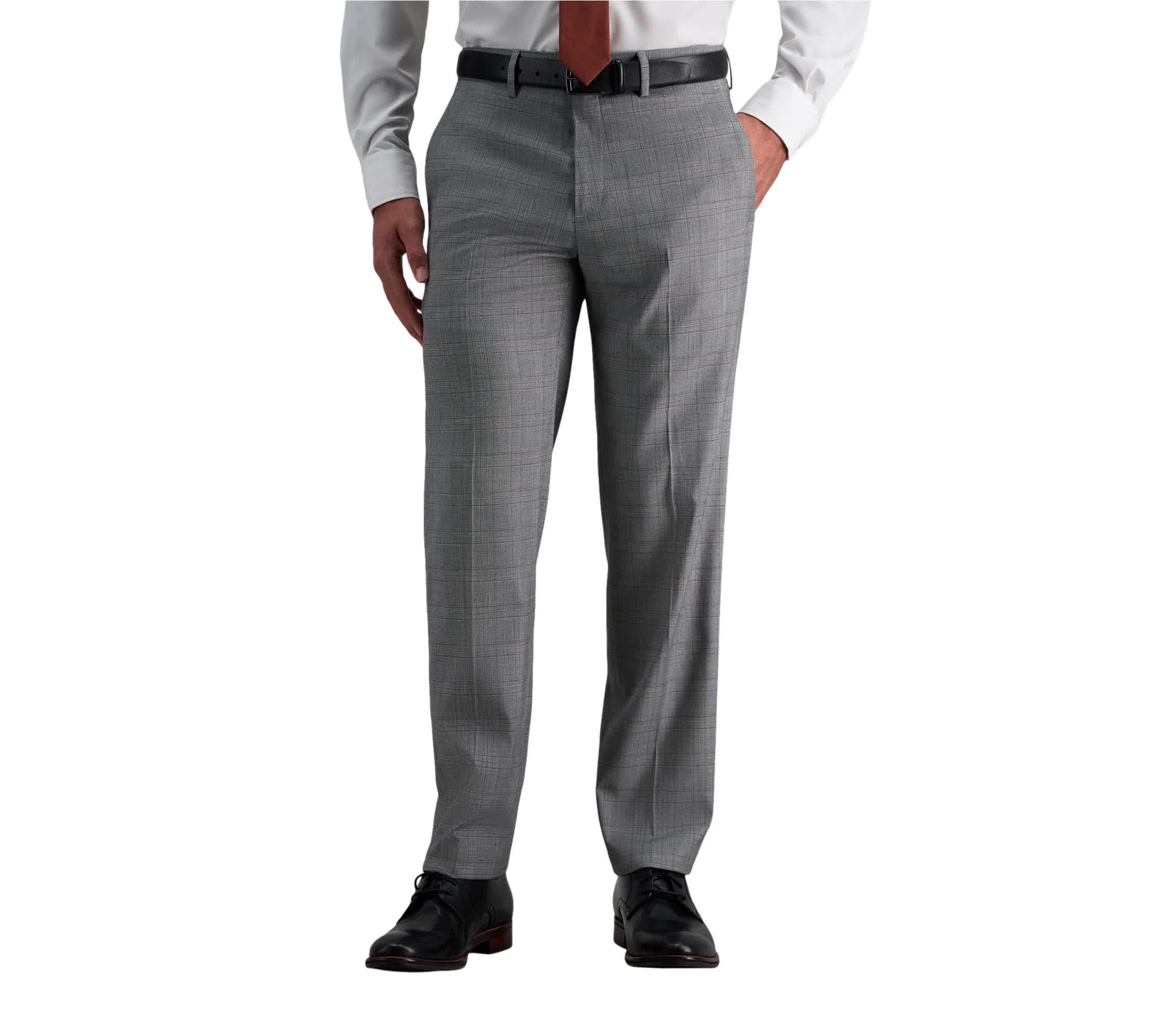 J.M. Haggar™ Mens Tailored FIt Stretch Plaid Suit Separate Pant