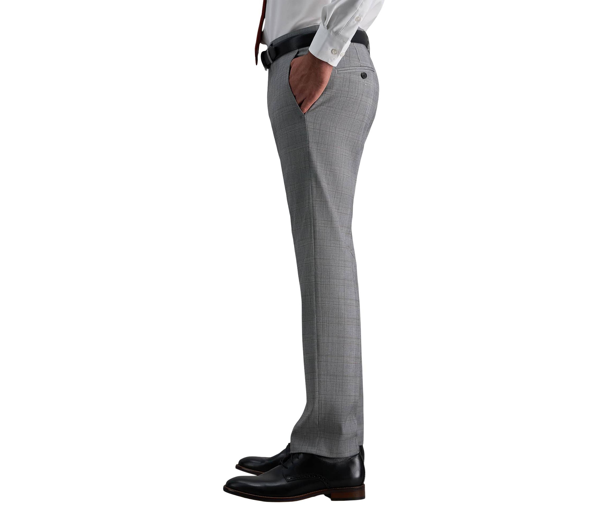 J.M. Haggar™ Mens Tailored FIt Stretch Plaid Suit Separate Pant