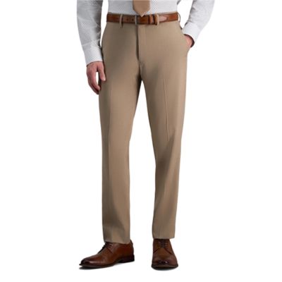 Haggar Smart Wash Men's Premium Stretch Plaid Slim Fit Flat Front Suit Separates Pant, 32 x 32
